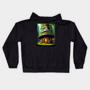 Mushroom House 04 Kids Hoodie